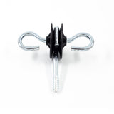 Set 4 izolatori poarta gard electric 360° pentru stalpi lemn