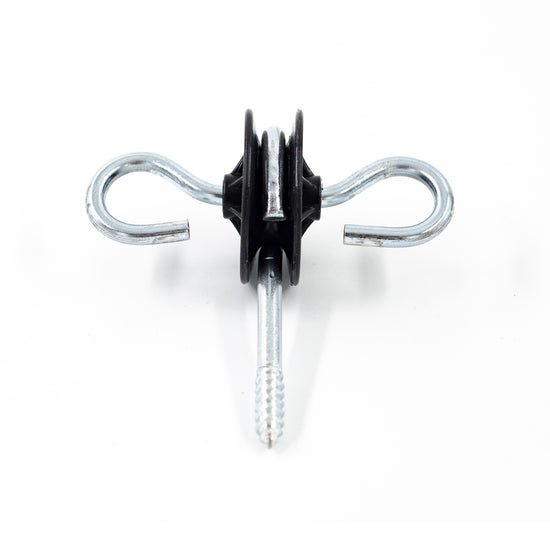 Set 4 izolatori poarta gard electric 360° pentru stalpi lemn