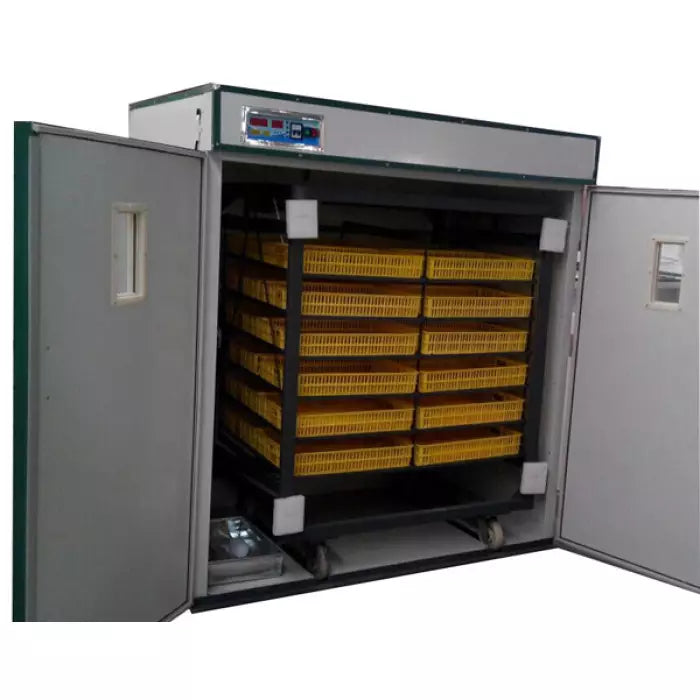 Incubator industrial automat ZEP 2112 pentru oua, capacitate extrem de mare, control digital, intoarcere automata, ovoscop integrat