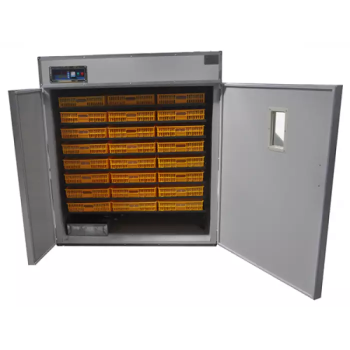 Incubator industrial automat ZEP 2112 pentru oua, capacitate extrem de mare, control digital, intoarcere automata, ovoscop integrat