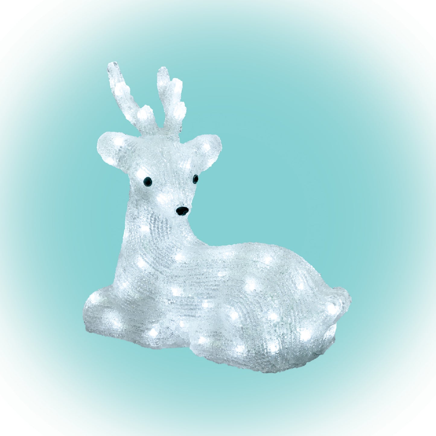 Decoratiune ren din acril Home Zep, 64 LED-uri, 34 cm, 230V