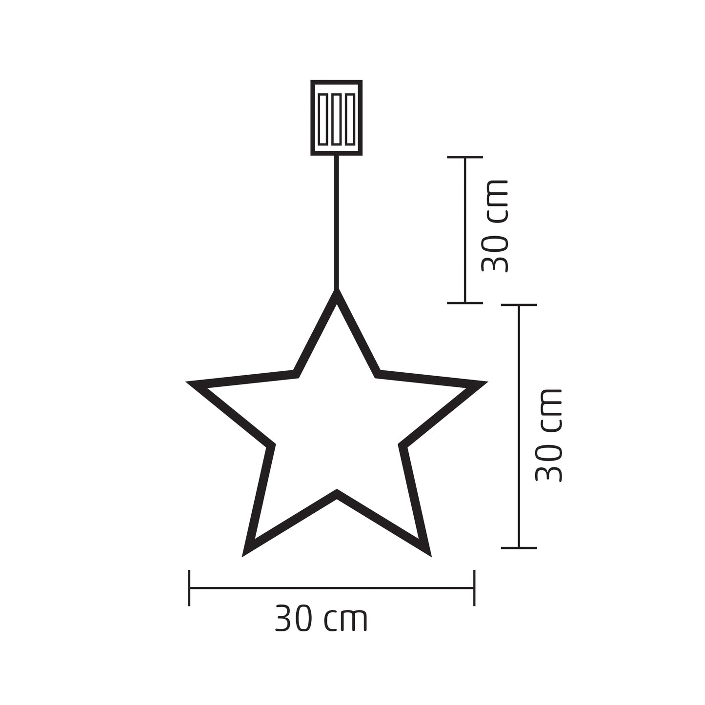 Decor fereastra tip stea Home Zep, 115 LED-uri micro, lumina alba calda, pe baterii