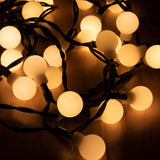 Ghirlanda LED 100 Globuri Home Zep 8m Alb Cald 230V pentru Interior cu Cablul Verde