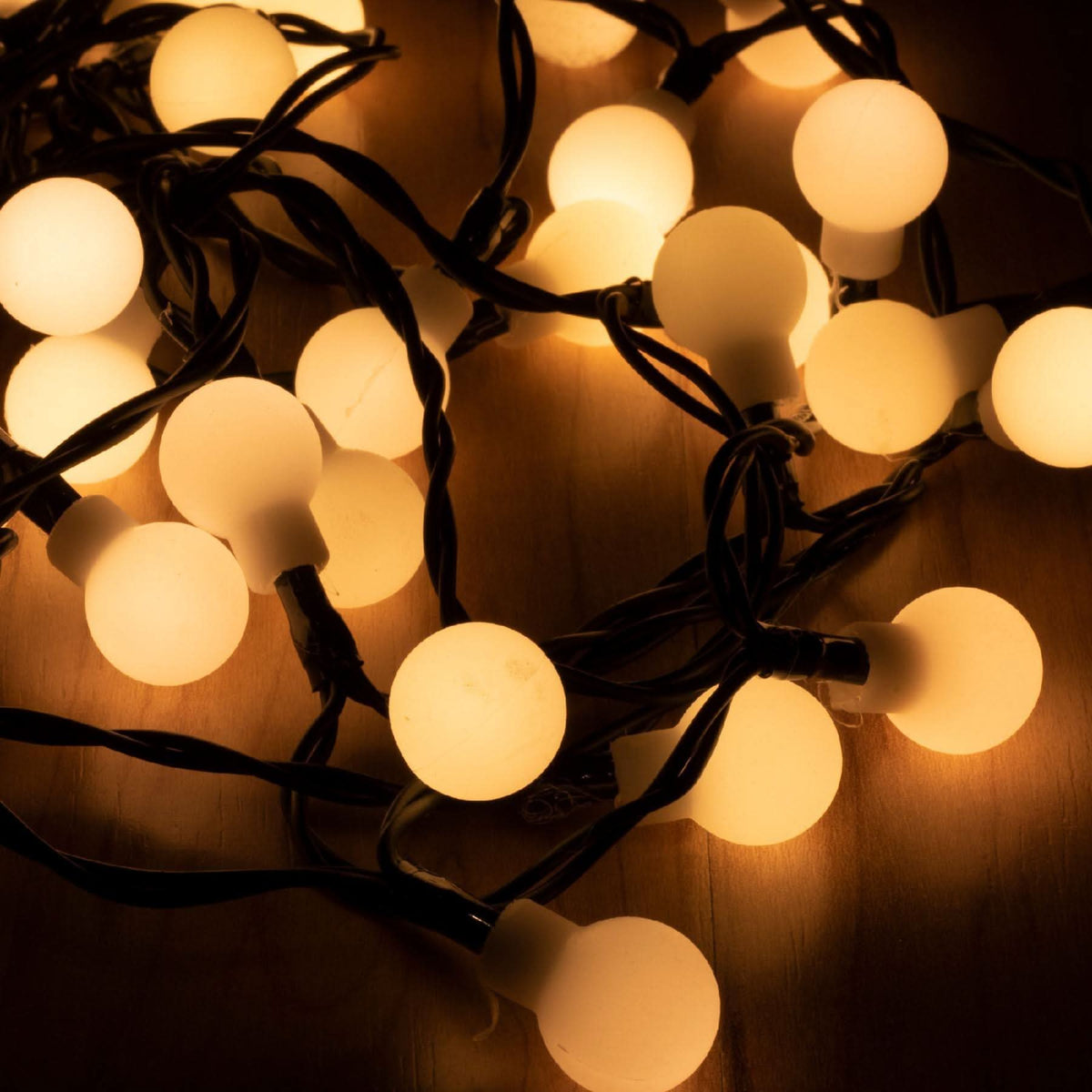 Ghirlanda LED 100 Globuri Home Zep 8m Alb Cald 230V pentru Interior cu Cablul Verde
