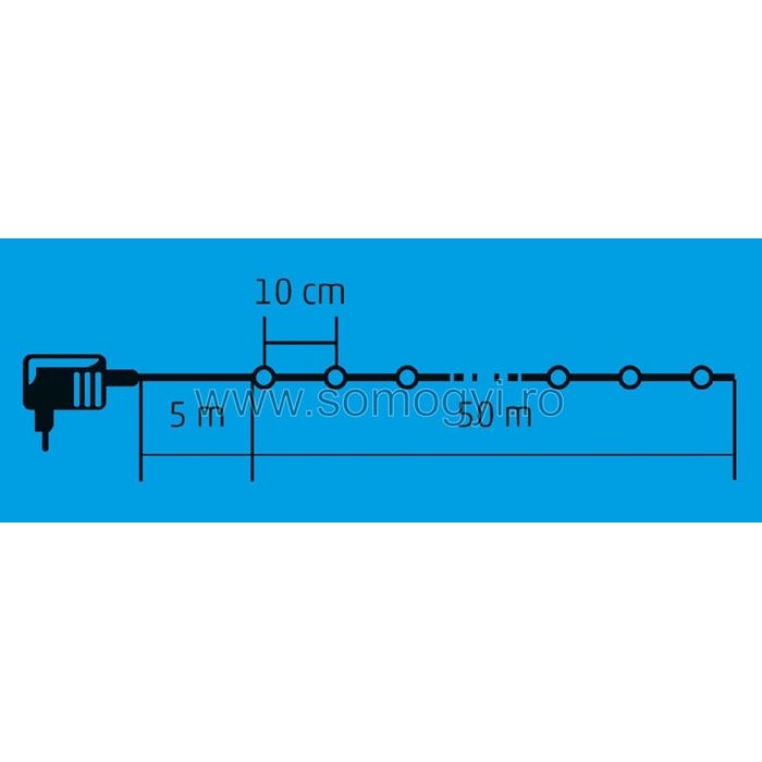 Ghirlanda cu 500 LED-uri, Home Zep, 5m, lumina alb calda