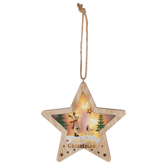 Decor pentru usa Home Zep, 6 LED-uri, 13 x 21 x 2,2 cm, pe baterii