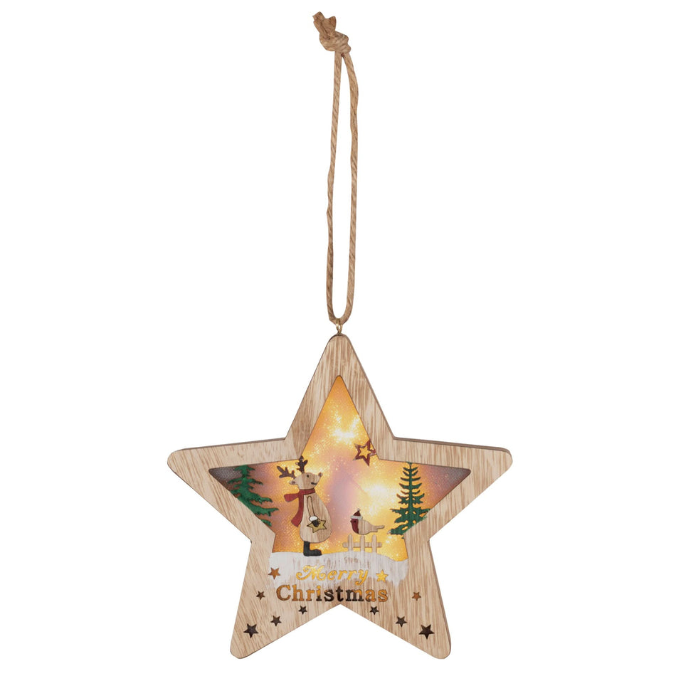 Decor pentru usa Home Zep, 6 LED-uri, 13 x 21 x 2,2 cm, pe baterii