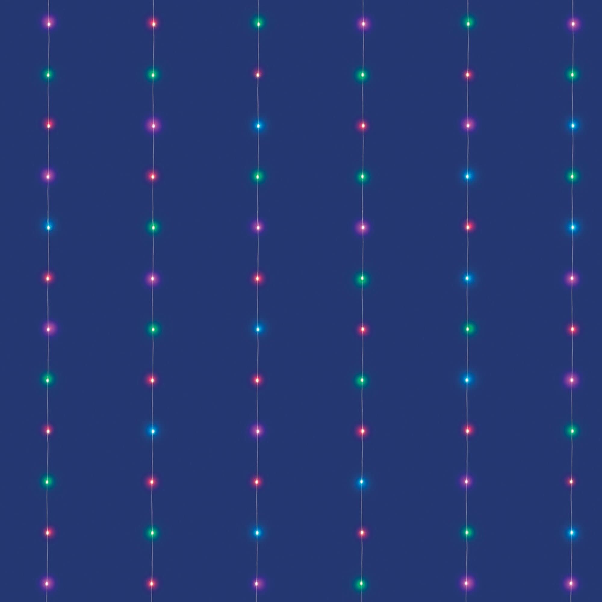 Perdea de lumini 120 LED-uri micro Smart Home Zep, 2x2m, multicolora, control din aplicatie