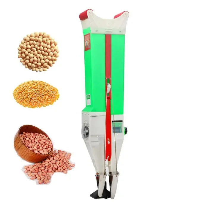 Plantator seminte manual cu distantier si 6 tamburi, ajustabil pentru porumb, fasole, mazare