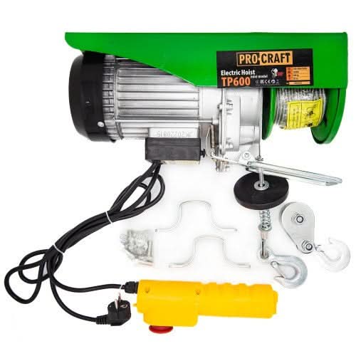 Scripete electric Procraft TP600, 1200 W, 600 kg, 20 m, 32 kg