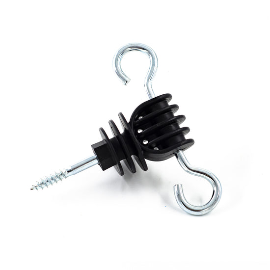 Set 4 izolatori poarta gard electric 360° pentru stalpi lemn