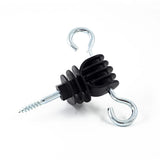 Set 4 izolatori poarta gard electric 360° pentru stalpi lemn