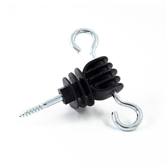 Set 4 izolatori poarta gard electric 360° pentru stalpi lemn