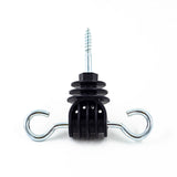 Set 4 izolatori poarta gard electric 360° pentru stalpi lemn