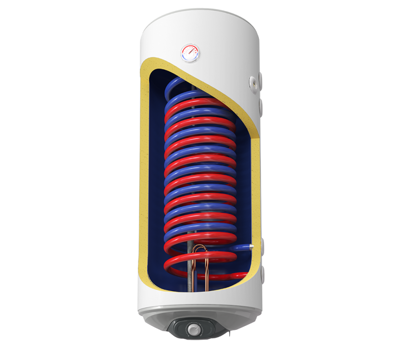 Boiler mixt cu 2 serpentine in paralel Eldom GREEN LINE WV12046S21R 120 L, 3 K