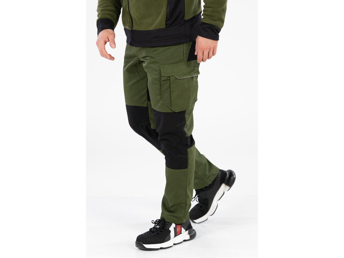 PANTALON DE LUCRU STRETCH. VERDE 2XL