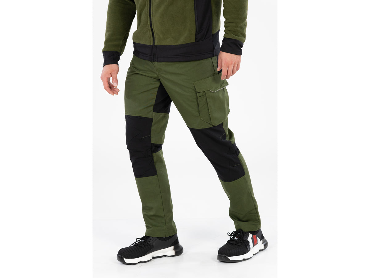 PANTALON DE LUCRU STRETCH. VERDE 2XL