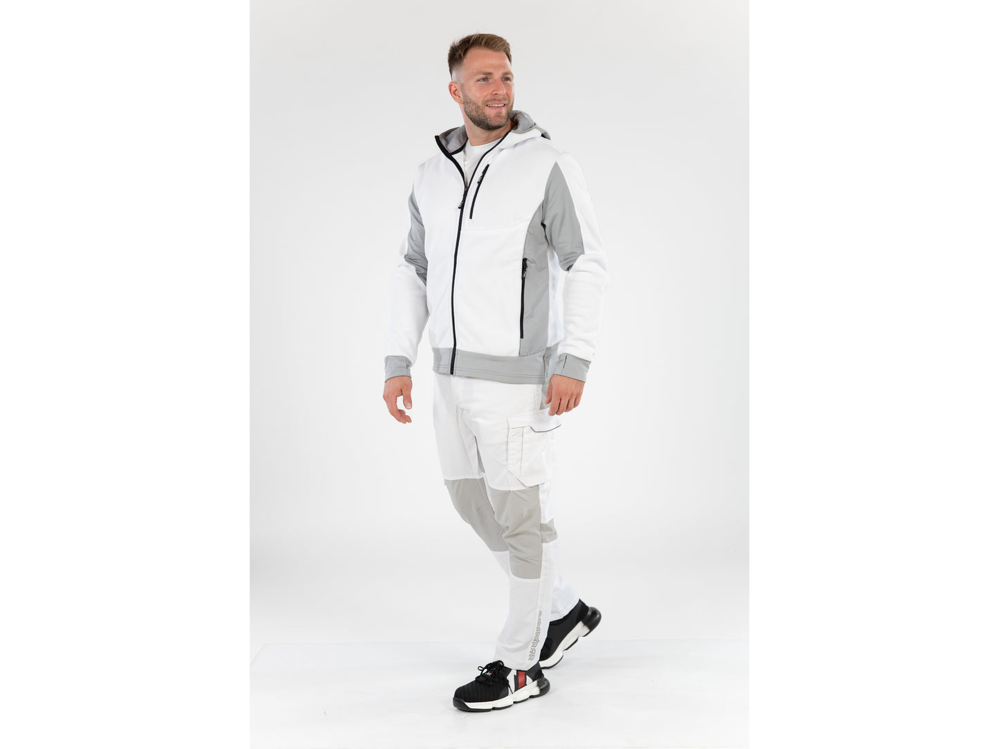 JACHETA FLEECE CU GLUGA SARNA ALBA S