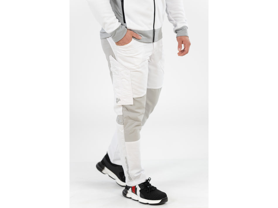 PANTALON DE LUCRU STRETCH. ALB.2XL