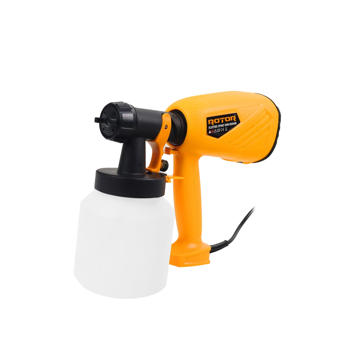 Pistol de vopsit ROTOR RSG450, 450W, 650 ml/min, 3 duze, rezervor 800 ml
