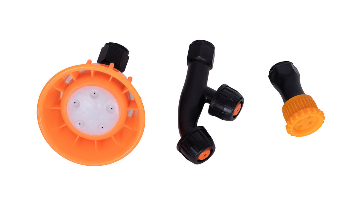Pompa de stropit PROFESIONALA Gospodarul Profesionist 16L, 2 in 1 – electrica cu baterie + actionare manuala, lance inox, 3 duze incluse