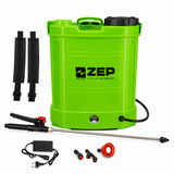 Pompa de Stropit cu Acumulator ZEP 16L, 12V 8Ah, 5.5 Bar, Lance Inox Telescopica, Regulator Presiune
