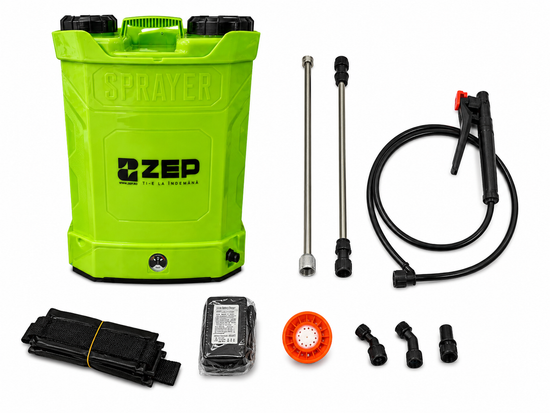 Pompa de Stropit cu Acumulator ZEP 10L, 8Ah, 5.5 Bar, Lance Inox Telescopica