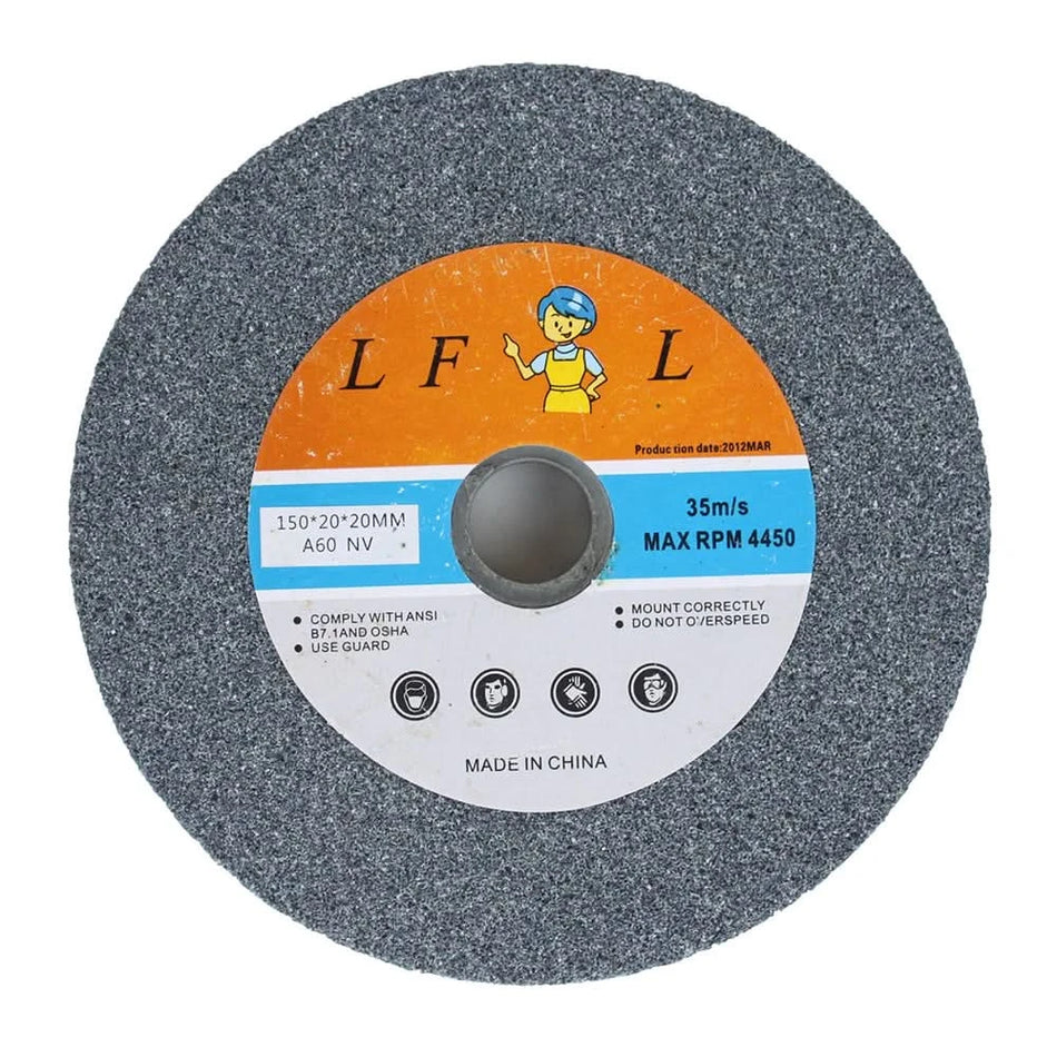 Disc abraziv rectificare și ascuțire metal 150x20x20 mm, granulație 60