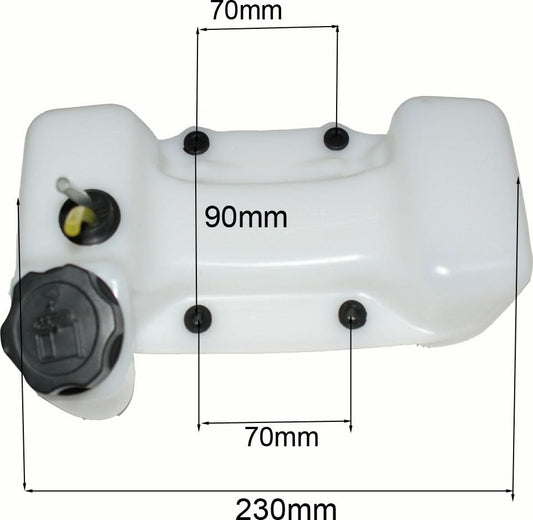 Rezervor Combustibil Motocoasa Ruris 270, 320, 431, 441