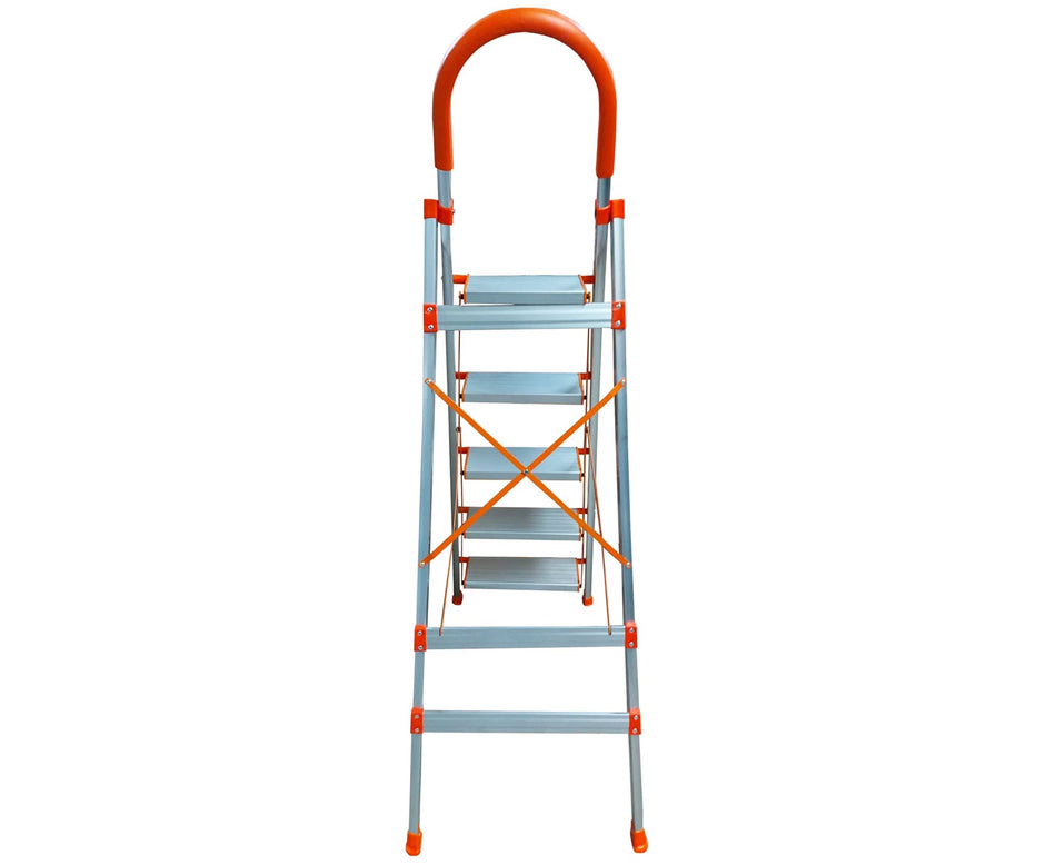 Scara pliabila Broman cu 5 trepte, aluminiu, 125 kg, 122.5 cm