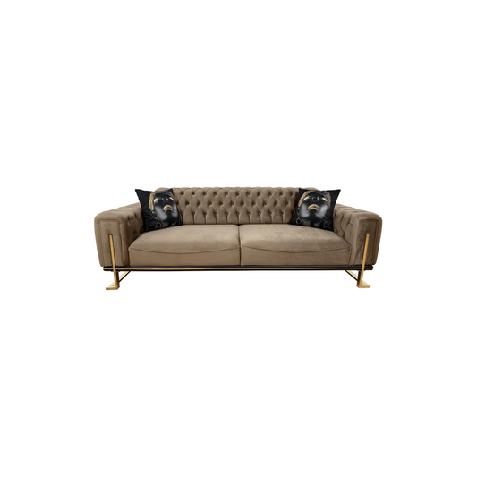 Canapea Gold Chesterfield Brown, OT14.3.2 - ZEP.RO - Ți-e la îndemână!