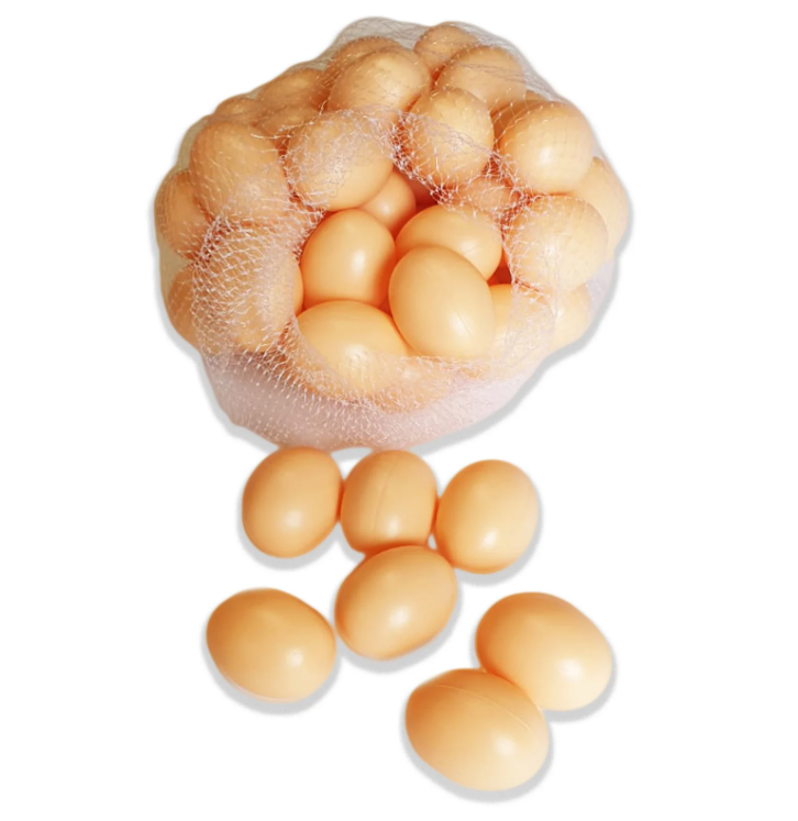 Set 20 Oua False din Plastic pentru Cuibare Gaini, Reutilizabile