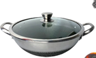 Tigaie wok 32 cm otel inoxidabil