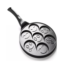 Tigaie clătite 26 cm, 7 modele smiley, acoperire cu marmură