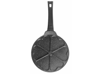 Tigaie clătite 26 cm, 5 modele inimă, acoperire cu marmură