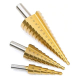 Set 3 burghie in trepte 4-32mm pentru metal si plastic