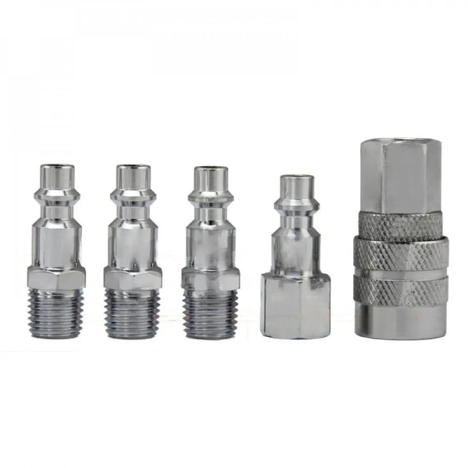 Set 5 mufe filet rapide aer, conectori scule pneumatice, cuplaj rapid pneumatic