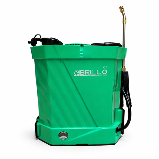 Pompa de stropit electrica BRILLO M2, 12L, 12V 8Ah, 6 bari, lance inox, pulverizare reglabila