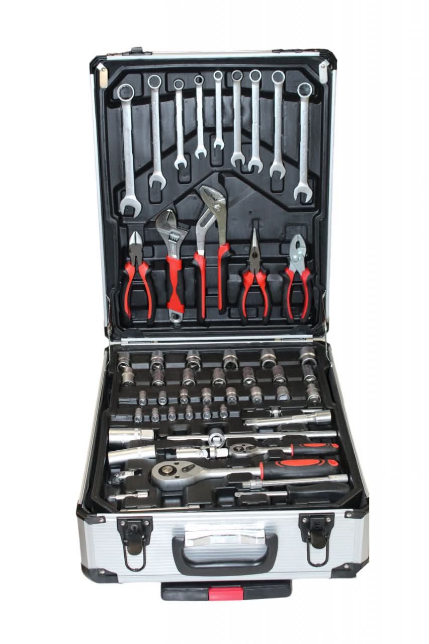 Trusa scule Yamamoto YM-399, 399 piese, troller cu roti, crom-vanadiu