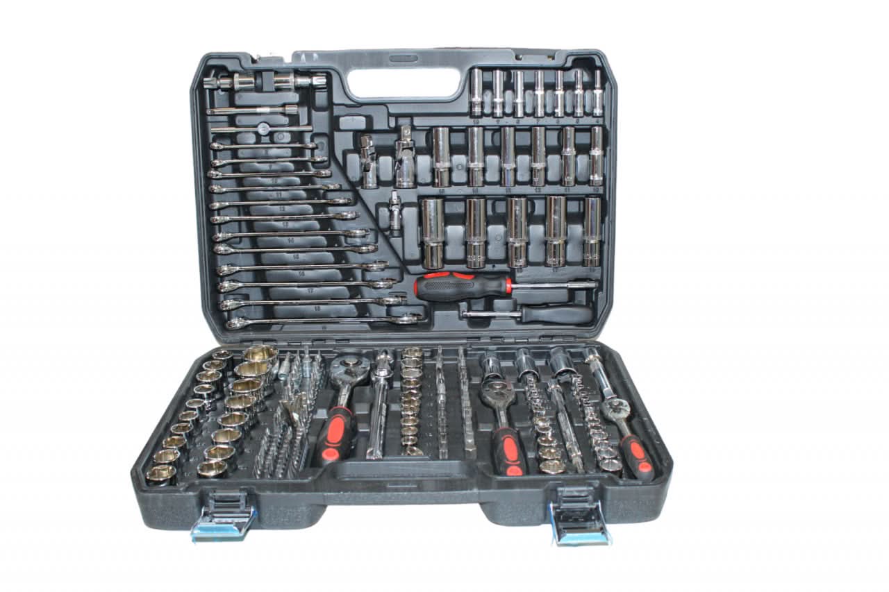 Trusa Chei Tubulare Yamamoto 216 Piese – Otel Crom Vanadiu, Set Complet pentru Reparatii si Intretinere