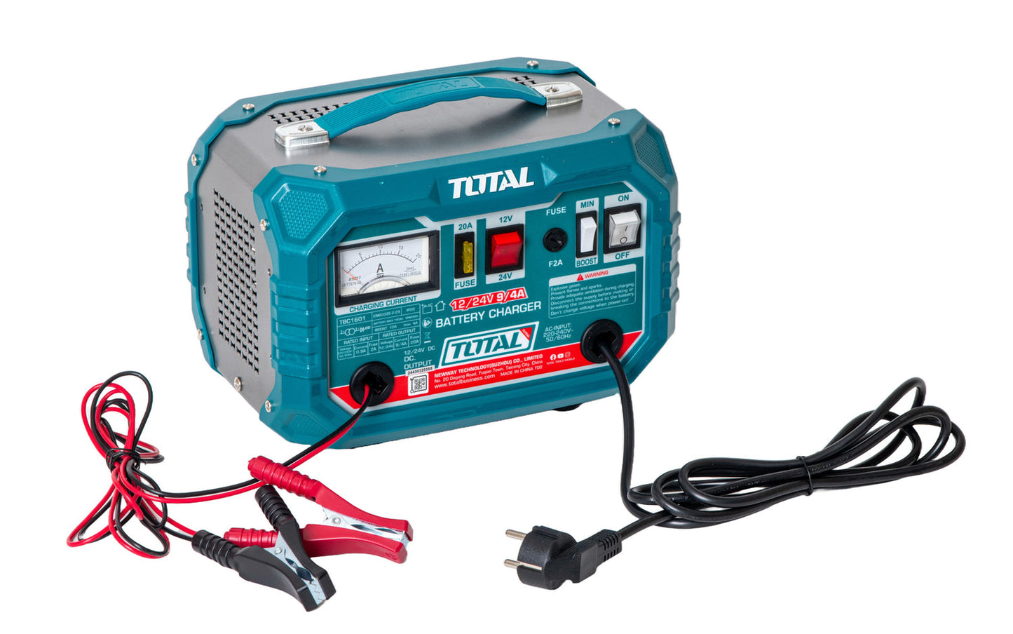 Redresor auto TOTAL 12–24V, 12A, portabil