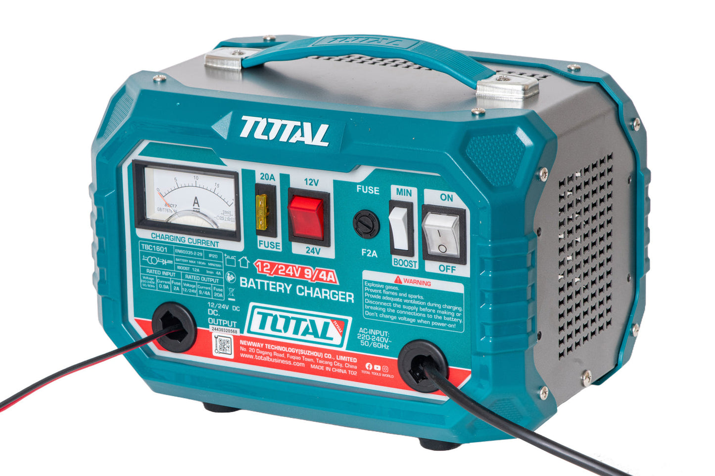 Redresor auto TOTAL 12–24V, 12A, portabil