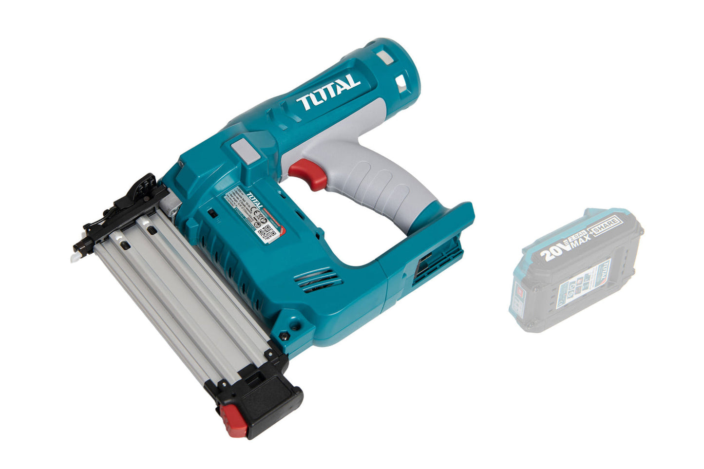 Pistol pentru cuie TOTAL Industrial 20V, P20S, fara acumulator si incarcator