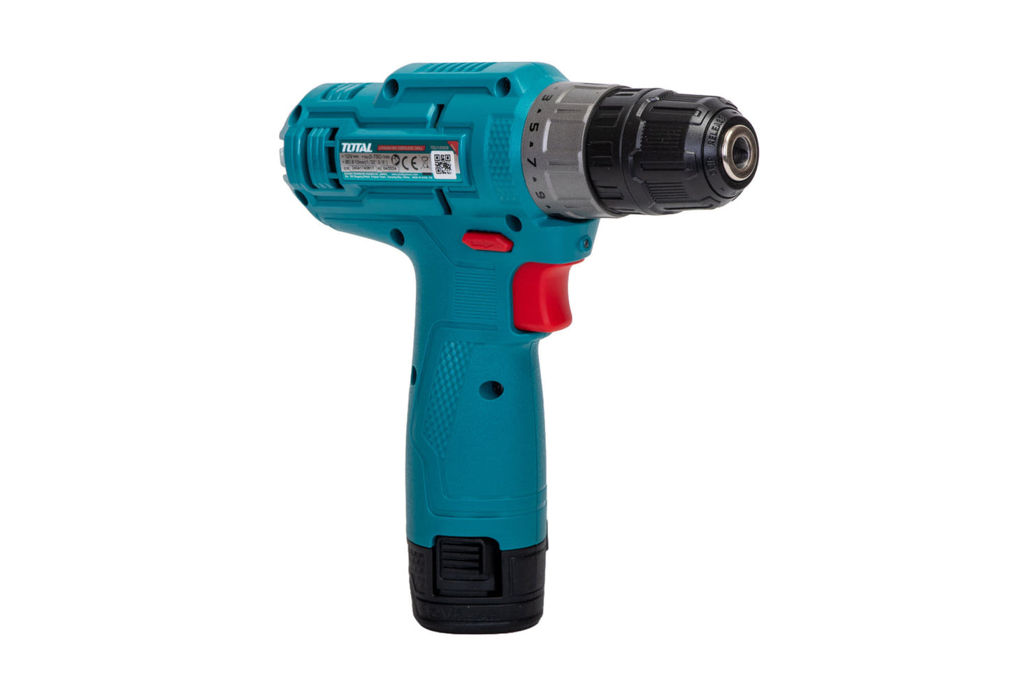 Masina de gaurit si insurubat profesionala TOTAL 12V, 1.5Ah Li-Ion, 20Nm, LED