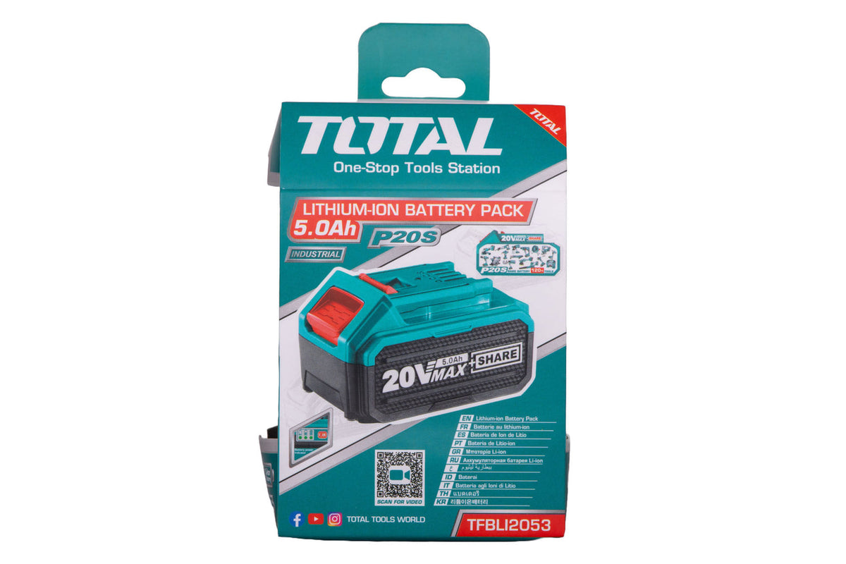 Acumulator TOTAL Li-Ion 20V, 5.0Ah
