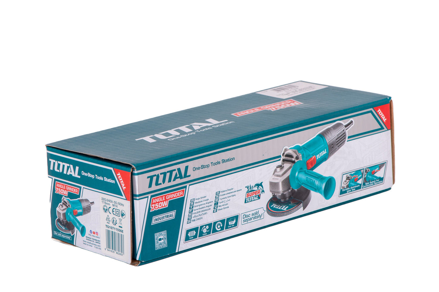 Polizor unghiular TOTAL 115 mm, 750 W, INDUSTRIAL