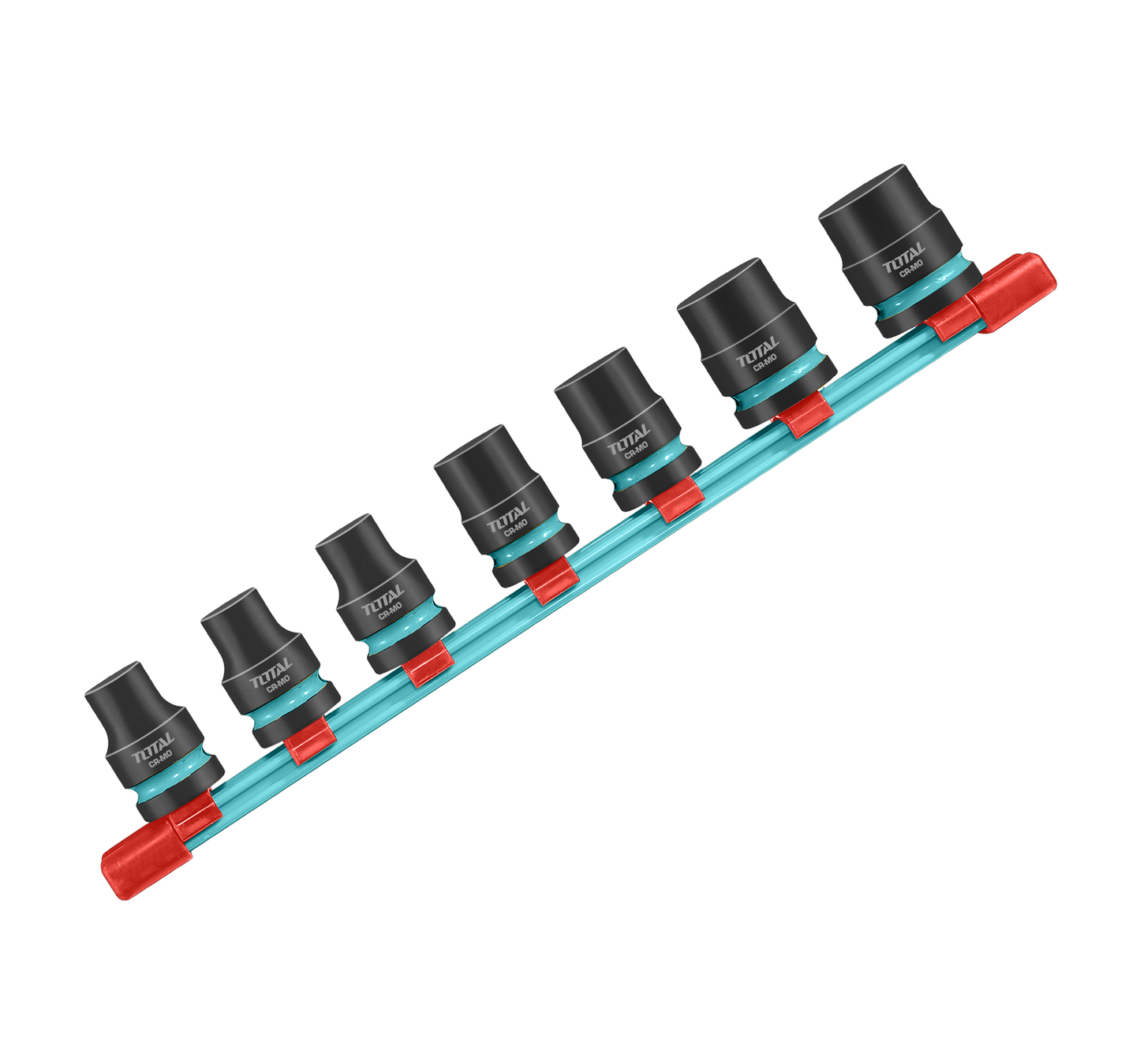 Set tubulare de impact adanci TOTAL 1/2", Cr-Mo, 7 piese