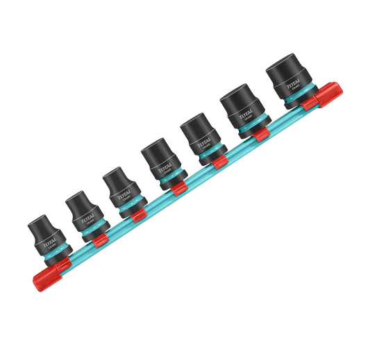 Set tubulare de impact adanci TOTAL 1/2", Cr-Mo, 7 piese