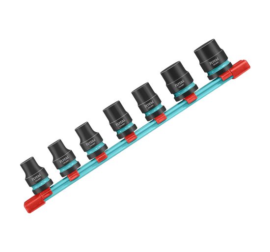 Set tubulare de impact adanci TOTAL 1/2", Cr-Mo, 7 piese