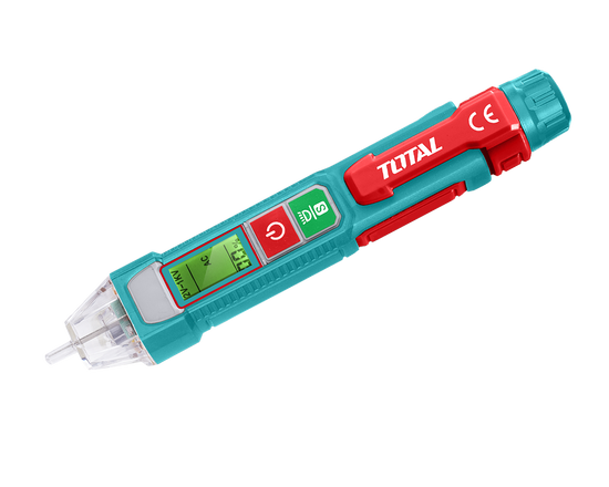 Detector tensiune TOTAL 12V–1000V AC, fara contact, LED, alarma sonora si luminoasa